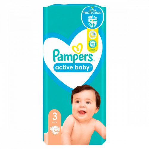 Pampers Active Baby 3, 54 Db Pelenka, 6kg-10kg