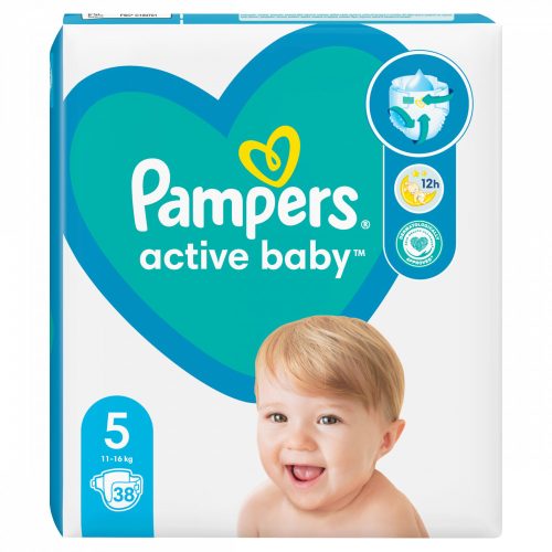 Pampers Active Baby 5, 38 Db Pelenka, 11kg-16kg