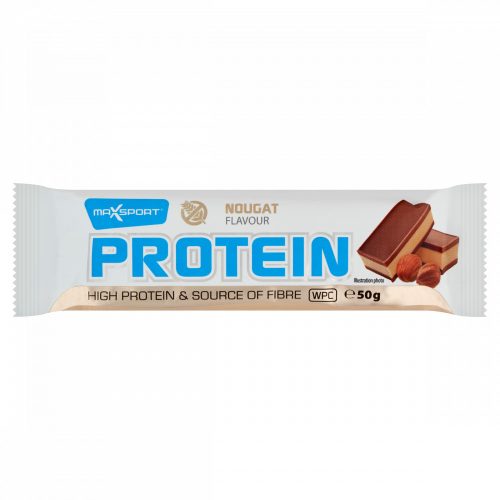 MaxSport Protein nugát ízű fehérjeszelet tejcsokoládé bevonattal 50 g