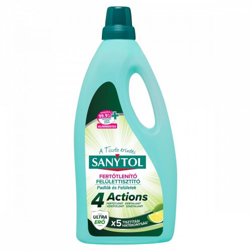 Sanytol 4 Actions Lime Pure fertőtlenítő felülettisztító 1 l