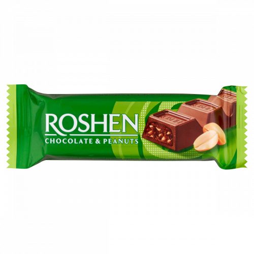 Roshen tejcsokoládé szelet földimogyorós töltelékkel 29 g