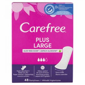   Carefree Plus Large tisztasági betét aloe vera illattal 48 db