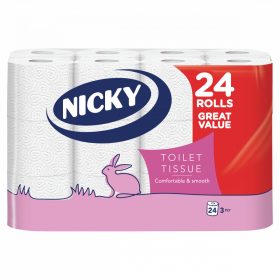 Nicky toalettpapír 3 rétegű 24 tekercses
