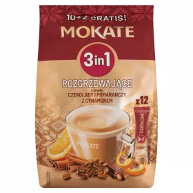   Mokate 3in1 csokoládé-narancs ízű, azonnal oldódó kávéspecialitás fahéjjal 12 x 17 g (204 g)