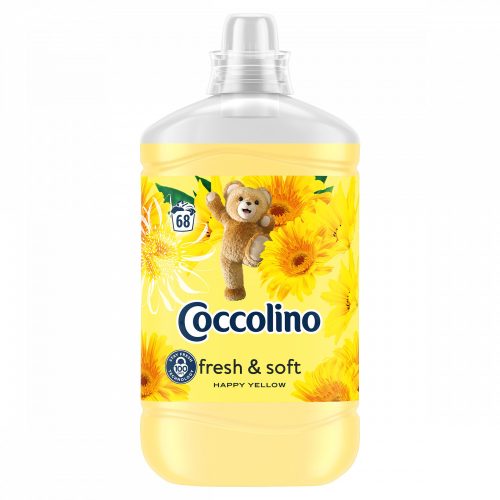 Coccolino Fresh & Soft Happy Yellow öblítőkoncentrátum 68 mosás 1700 ml