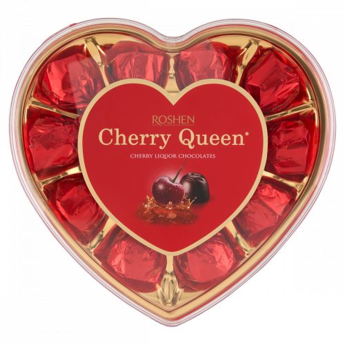 Roshen Cherry Queen étcsokoládés alkoholos-meggyes bonbon 122 g