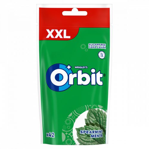 Orbit Spearmint mentaízű cukormentes rágógumi édesítőszerrel 58 g 