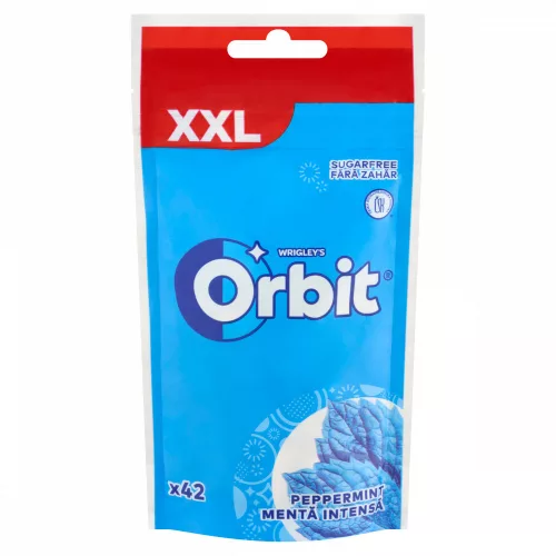 Orbit Peppermint mentaízű cukormentes rágógumi édesítőszerrel 58 g