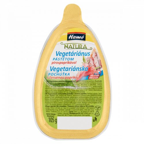 Hamé Natura vegetáriánus pástétom pirospaprikával 105 g