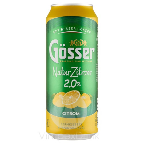 Gösser NaturZitrone 2% 0,5l DOB /24/ DRS