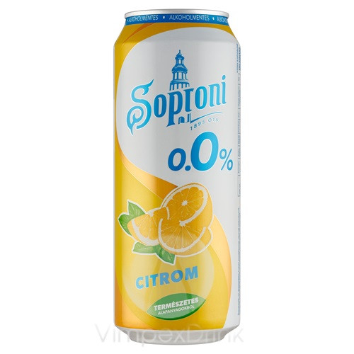 Soproni Citrom 0,0% 0,5l DOB /24/ DRS