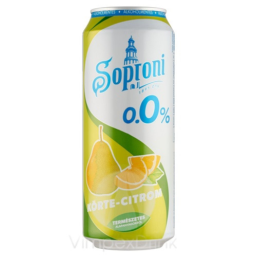 Soproni Körte-Citrom 0% 0,5l DOB/24/DRS