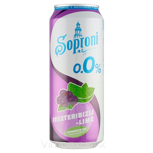 Soproni F.ribizli-lime 0% 0,5l DOB/24/ DRS