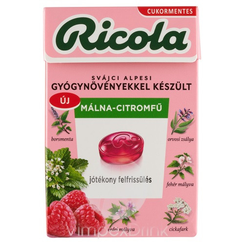 Ricola Málna-Citromfű 40g /10/