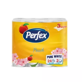 Perfex Toalettpapír 3 Rét. 24Tek. Barack