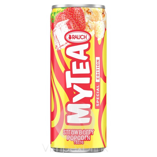 Rauch MyTea Eper-Popcorn 0,33l CAN DRS