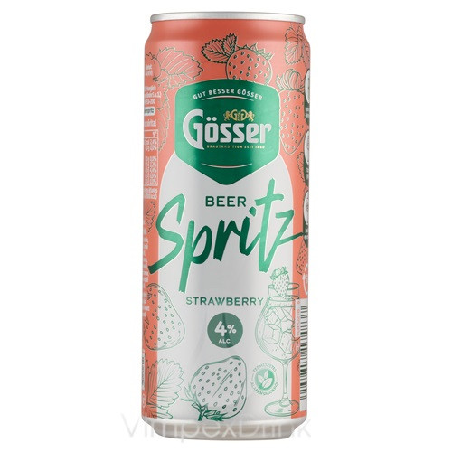 Gösser Spritz Strawb. 4% 0,33l DOB - DRS