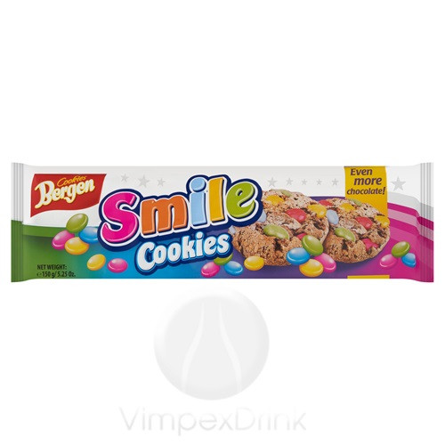 Bergen 150g SMILE keksz cukorbev.drazs.