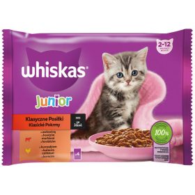 Whiskas alutas 4-pack Húsos Junior 4*85g