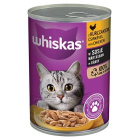 WHISKAS konzerv 400g csirkehússal /24/