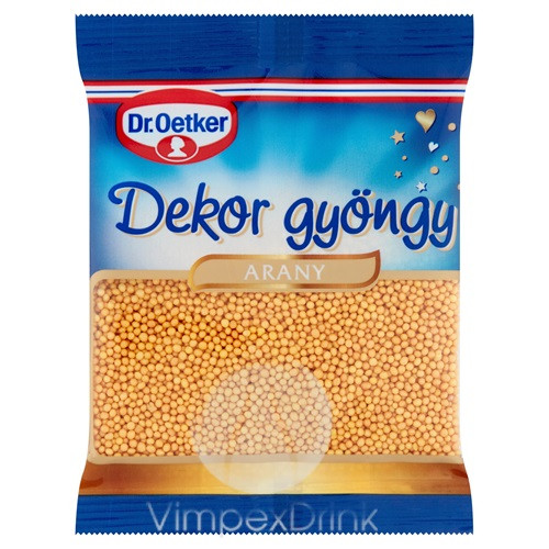 Dr.Oetker Dekor Gyöngy Arany 30g