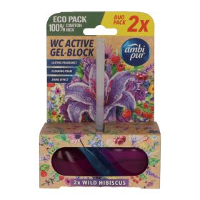 Ambi Pur wc block 2x45g Wild Hibiskus