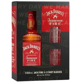 Jack Daniel's Fire+2 pohár 0,7l 35%-DRS