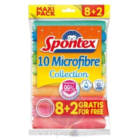 Spontex Microfibre törlőkendő 8+2db