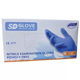 SD Glove Nitril Púdermentes K.100db M