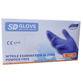 SD Glove Nitril Púdermentes  K.100db S