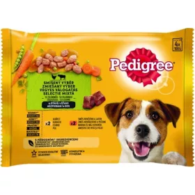 Pedigree 4pack csir&zölds,mar&zöld 400g